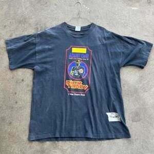 Vintage 90s Dick Tracy Movie Ticket T-Shirt, Faded Black, XL